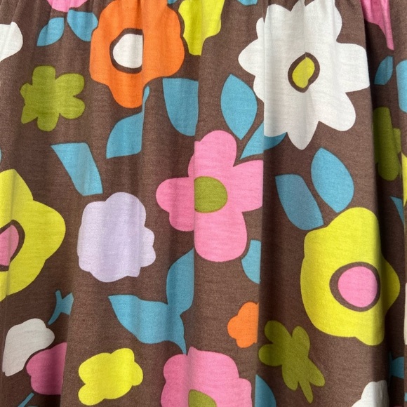 Mini Boden Dress Floral AOP Brown & Colourful 9-10 Y Girls - Picture 3 of 4